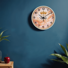 Queen Mom - Wood Frame 10" Clock (Pink Mable)