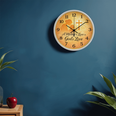 A Mother's Love Is God's Love - Wood Frame 10" Clock