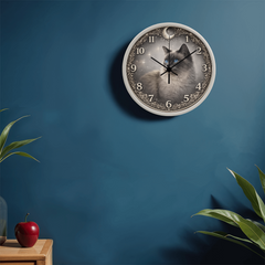 Misty Elegance Ragdoll - Wood Frame 10" Clock