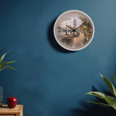 London Fog - Wood Frame 10" Clock