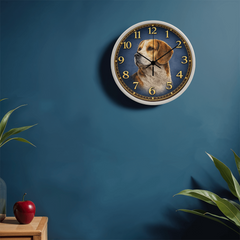 Loving Beagle - Wood Frame 10" Clock