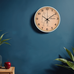 Love You Always, Mom - Wood Frame 10" Clock (From Daughter)