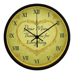 Thank you for Everything - Wood Frame 10" Clock