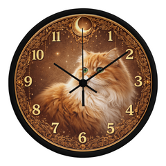 Golden Elegance Persian - Wood Frame 10" Clock