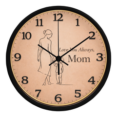 Love You Always, Mom - Wood Frame 10" Clock (From Son)