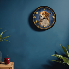 Loving Beagle - Wood Frame 10" Clock