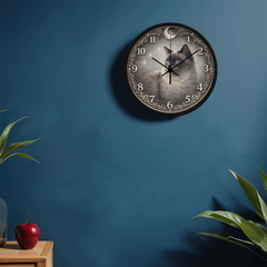 Misty Elegance Ragdoll - Wood Frame 10" Clock