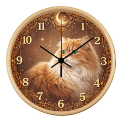 Golden Elegance Persian - Wood Frame 10" Clock