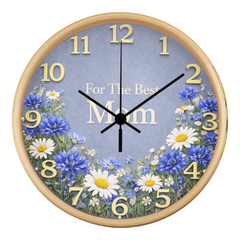 For The Best Mom - Wood Frame 10" Clock