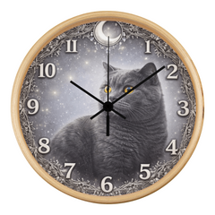 Noble British Shorthair - Wood Frame 10 " Clock