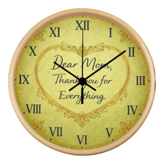 Thank you for Everything - Wood Frame 10" Clock