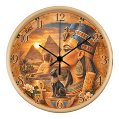Egyptian Nights - Wood Frame 10" Clock