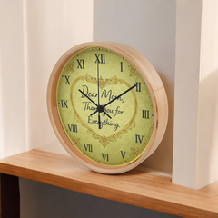 Thank you for Everything - Wood Frame 10" Clock