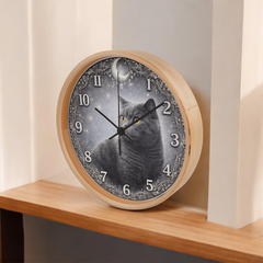 Noble British Shorthair - Wood Frame 10 " Clock