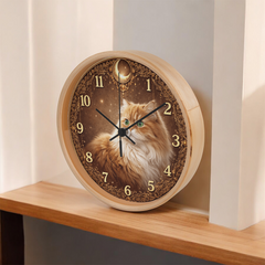 Golden Elegance Persian - Wood Frame 10" Clock