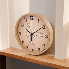 Love You Always, Mom - Wood Frame 10" Clock (From Son)