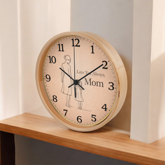 Love You Always, Mom - Wood Frame 10" Clock (From Daughter)