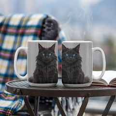 Maine Coon Love  - Custom -Made Ceramic Cup