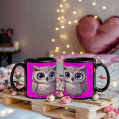 Cosmic Owl - Custom-Made Ceramic Mug