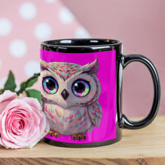 Cosmic Owl - Custom-Made Ceramic Mug