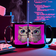 Cosmic Owl - Custom-Made Ceramic Mug