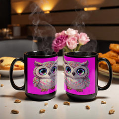 Cosmic Owl - Custom-Made Ceramic Mug