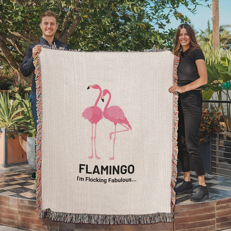 Flamingo - Heirloom Artwork Woven Blanket