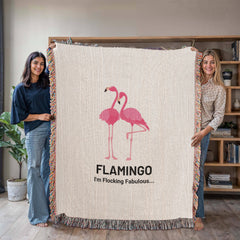Flamingo - Heirloom Artwork Woven Blanket