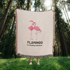 Flamingo - Heirloom Artwork Woven Blanket