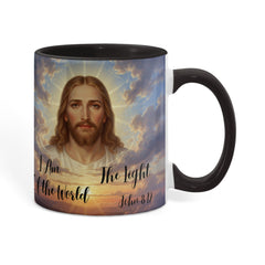 I Am The Light Of The World - Color Accent Mug
