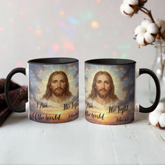 I Am The Light Of The World - Color Accent Mug