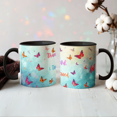 Thank ful, Grateful & Truly Blessed - Color Accent Mug