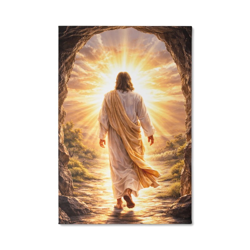 He Is Risen! - Wall Art on Canva (Dark)