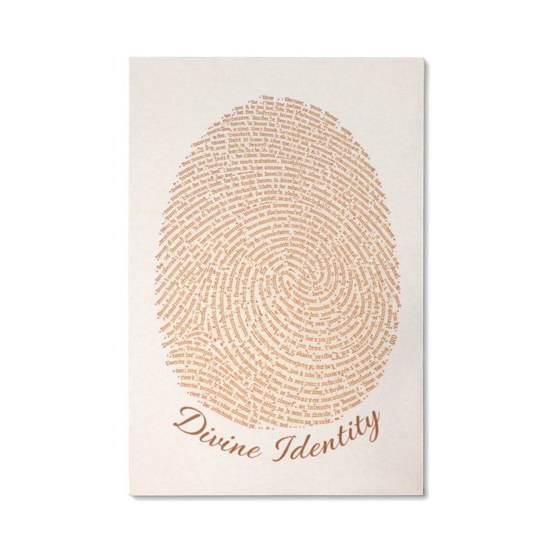Divine Identity - Wall Art on Canva (Brown)