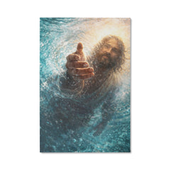 He Reaches Through the Storm - Wall Art On Canva