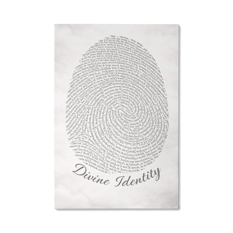 Divine Identity - Wall Art on Canva (Gray)