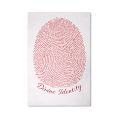 Divine Identity - Wall Art on Canva (Red)