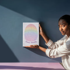 Divine Identity - Wall Art on Canva (Rainbow)