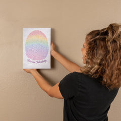 Divine Identity - Wall Art on Canva (Rainbow)