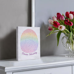 Divine Identity - Wall Art on Canva (Rainbow)