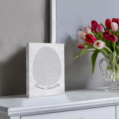 Divine Identity - Wall Art on Canva (Gray)