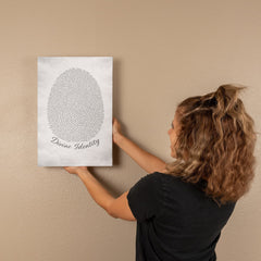Divine Identity - Wall Art on Canva (Gray)