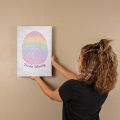 Divine Identity - Wall Art on Canva (Rainbow)