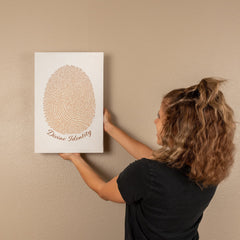 Divine Identity - Wall Art on Canva (Brown)
