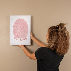 Divine Identity - Wall Art on Canva (Red)