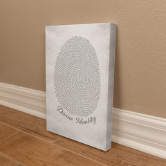 Divine Identity - Wall Art on Canva (Gray)