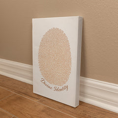 Divine Identity - Wall Art on Canva (Brown)