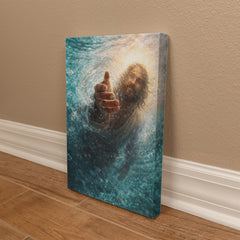 He Reaches Through the Storm - Wall Art On Canva