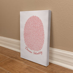 Divine Identity - Wall Art on Canva (Red)