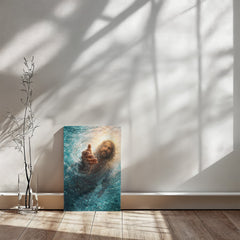 He Reaches Through the Storm - Wall Art On Canva